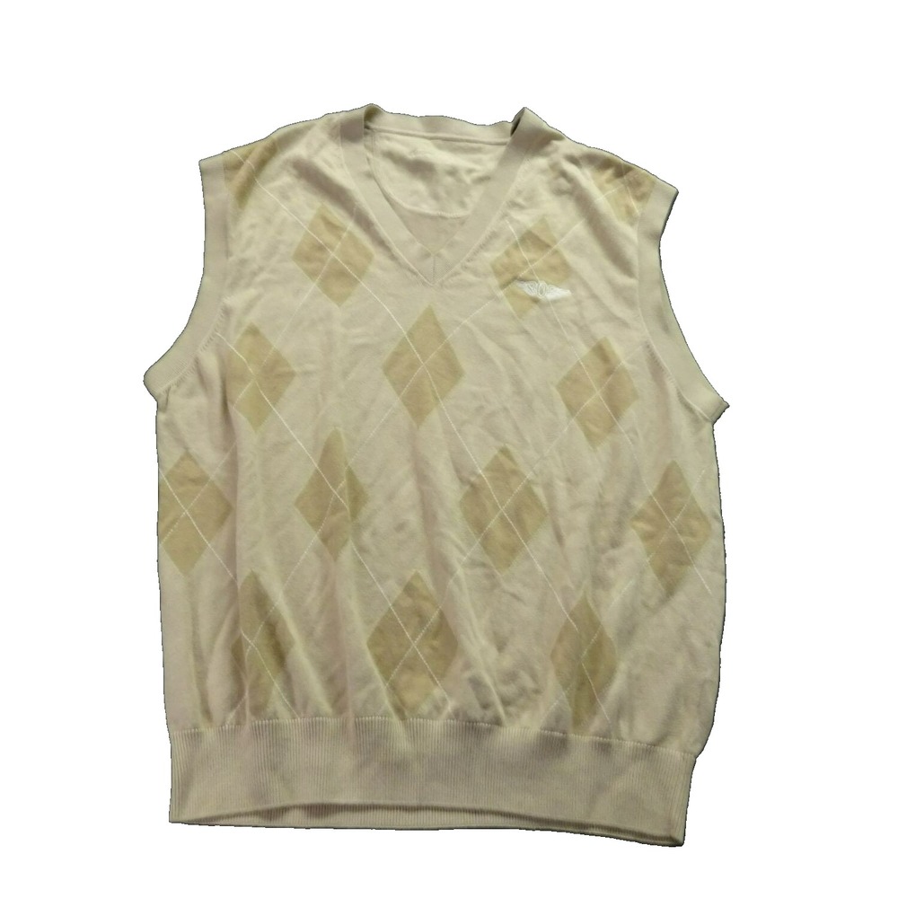 Ben Hogan‎ Pima Cotton Sweater Vest – Yellow Golf Style, Size L